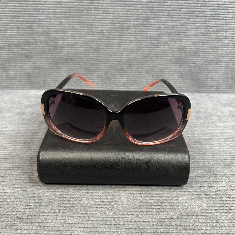 Banana Republic 1910003154 Black Peach Gradient Square Sunglasses Purple Lens